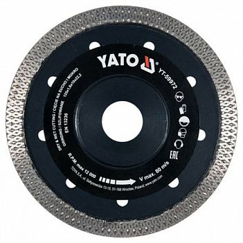 Диск алмазний турбо Yato 125x22.2 x1.6 мм (YT-59972)