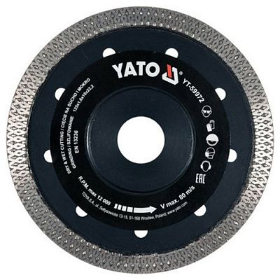 Диск алмазный турбо Yato 125x1,6x22,2мм 1шт (YT-59972) - купить с