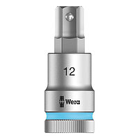 Головка торцевая с битой Hex WERA Zyklop 8740 C HF Cr-V 1/2" 12 мм с фиксирующей функцией (05003826001)