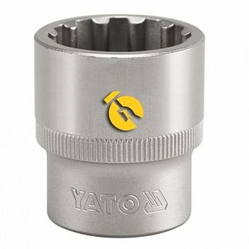 Головка торцевая Spline Yato 1/2" 18 мм (YT-1470)