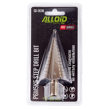 Свердло по металу Alloid Pro Р6М5К5 6-38 мм 1 шт. (SD-0638)
