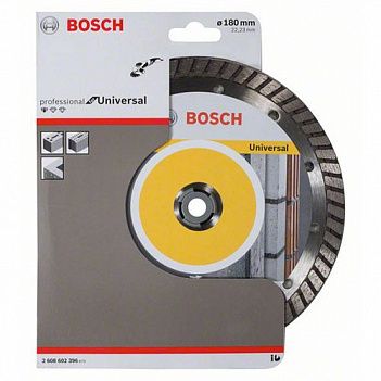 Диск алмазний турбо Bosch Standard for Universal Turbo 180x22,23x2,5мм (2608602396)