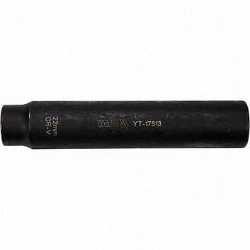 Головка торцева подовжена для лямбда-зонда Yato 1/2" 22 мм (YT-17513)