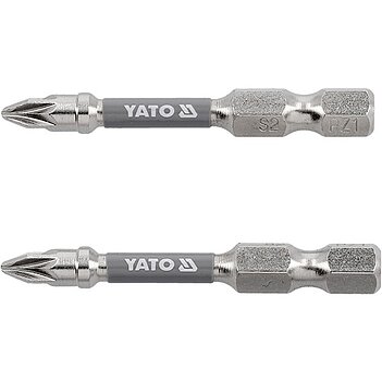 Бита Pozidriv Yato 1/4" PZ1 2 шт. (YT-78023)