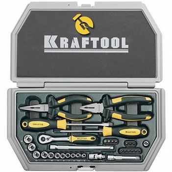 Набор инструмента Kraftool "Industrie" 1/4" 33ед. 6PT (27972-H33)