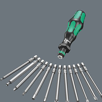 Набор инструмента WERA Kraftform Kompakt M 1 Metall 1/4" 39 ед. 6PT (05135928001)