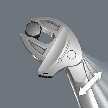 Ключ разводной с трещоткой WERA 6004 Joker M с автонастройкой 13-16 мм (05020103001)
