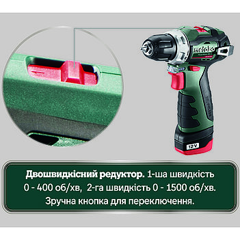 Аккумуляторная дрель-шуруповерт Metabo PowerMaxx BS BL (601721500)