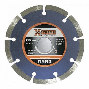 Диск алмазний сегментований X-Treme 125x22,23 мм (74186)