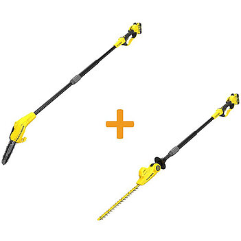 Высоторез аккумуляторный Stanley + кусторез аккумуляторный (SFMCPS620M1+SFMCPH845M1)