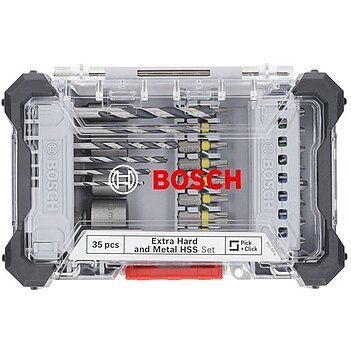 Набор бит и сверл Bosch HSS Extra Hard and Metal Set по металлу 35 шт. (2607017729)