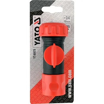 Коннектор с клапаном Yato 3/4" (YT-89078)