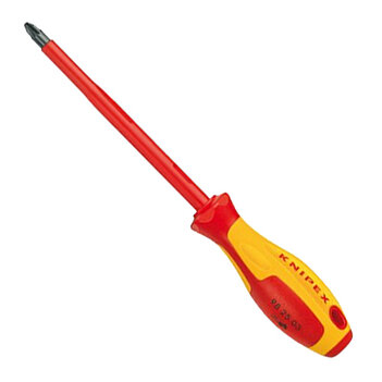 Отвертка крестовая диэлектрическая KNIPEX PZ2 x 100 мм 1000V VDE (98 25 02)