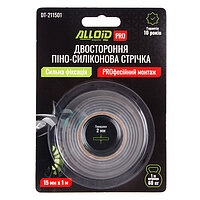 Скотч двухсторонний Alloid Pro 15мм х 1м 1 шт. (DT-211501)