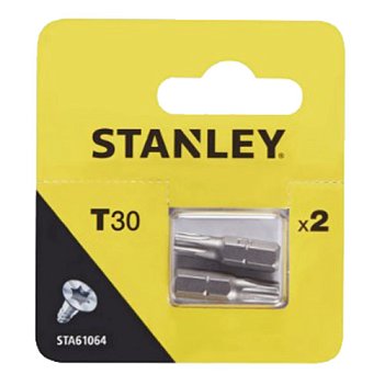 Бита Torx Stanley 1/4" T30 2шт (STA61064)