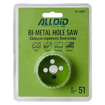 Коронка універсальна Alloid Bi-Metal 51 мм (HS-30051)