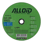 Круг відрізний по металу Alloid 41 14А 230x2,0x22,23 мм (W23020-M)
