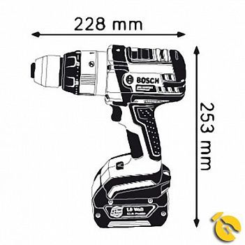 Аккумуляторная ударная дрель-шуруповерт Bosch GSB 18 VE-2-LI (0601862300)