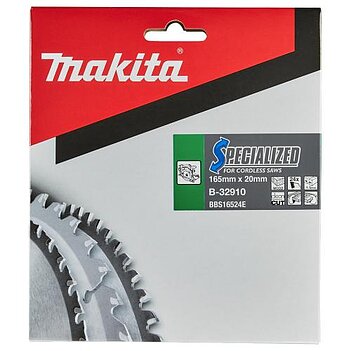 Диск пильный по дереву Makita Specialized 165x20х1,0мм (B-32910)