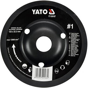Диск-фреза шлифовальный Yato 125 х 22,2 мм 1 (YT-59167)