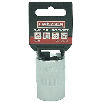 Головка торцевая 6-гранная Haisser 70245 3/4" 24мм x 50мм (134018) Головка торцевая 6-гранная Haisser 70245 3/4" 24мм x 50мм (134018)