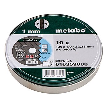 Набор кругов отрезных Metabo 10шт (616359000)