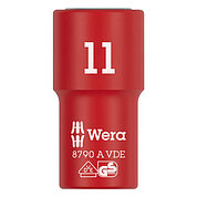 Головка торцевая 6-гранная диэлектрическая WERA 8790 A VDE 1/4" 11 мм (05005937001)