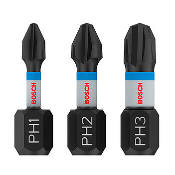 Набор бит ударных Bosch PRO Ph Impact Bit 1/4" 3шт. (2608522470)