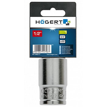 Головка торцевая 6-гранная Hoegert Cr-V 1/2" 27 мм (HT1A227)