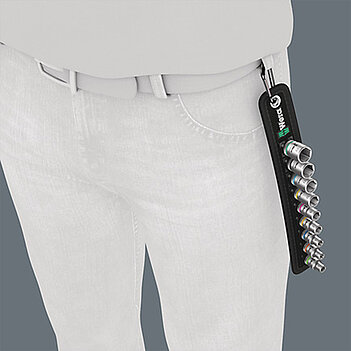 Набір головок 6-гранних WERA Zyklop Belt A 4 1/4" 9 шт. (05003883001)