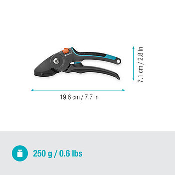 Секатор Gardena PremiumCut Pro dry wood с наковальней (12250-20.000.00)