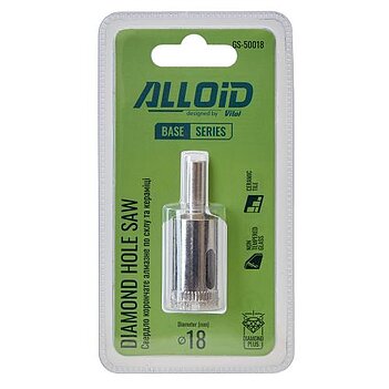 Коронка по кераміці Alloid Base CS45 18 мм (GS-50018)