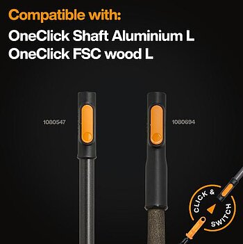 Грабли веерные для листьев Fiskars OneClick (1080675)