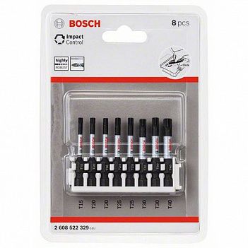 Набор бит Bosch Impact Control 1/4" 8шт. (2608522329)