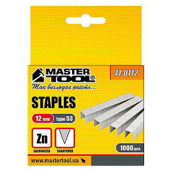 Скобы для степлера MASTERTOOL R53 12х11,3 мм 1000 шт. (41-0112)