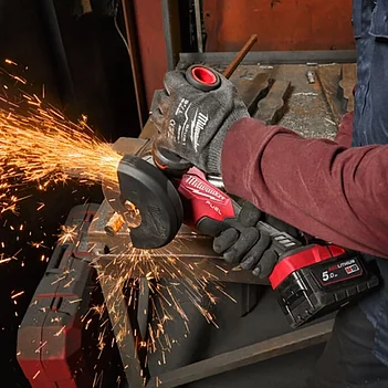 Угловая шлифмашина Milwaukee M18 CAG125X-0 + диск алмазный 10 шт. (4932479674) - без аккумулятора и зарядного устройства