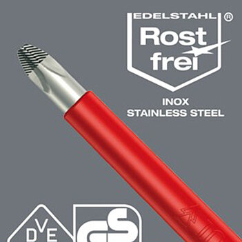 Набор отверток диэлектрических WERA Kraftform Inox 3160 i/6 Pozidriv 6 шт. нержавеющая сталь (05022745001)