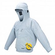 Куртка акумуляторна з вентиляцією Makita розмір M (DFJ207ZM) - без акумулятора та зарядного пристрою