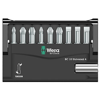 Набор бит WERA Bit-Check 10 Universal 4 1/4" 10 шт. (05056159001)