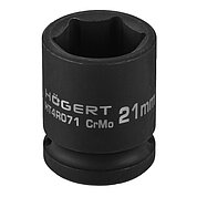Головка торцева 6-гранна ударна Hoegert Cr-Mo 1/2" 21 мм (HT4R071)