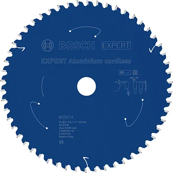 Диск пильный по алюминию Bosch Expert for Aluminium 184х1,3x20мм (2608902121)