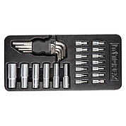 Набір інструментів TOPEX Cr-V 1/4", 1/2" 29 шт. 6РТ (79R515)