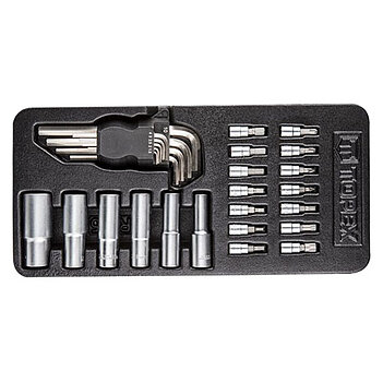 Набір інструментів TOPEX Cr-V 1/4", 1/2" 29 шт. 6РТ (79R515)
