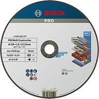 Круг отрезной универсальный Bosch PRO Multi Material Cutting Disc 230 x 1,9 x 22,23 мм (2608602767)