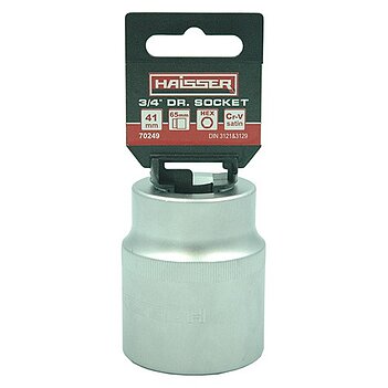 Головка торцевая 6-гранная Haisser 70249 3/4" 41мм x 65мм (134022) Головка торцевая 6-гранная Haisser 70249 3/4" 41мм x 65мм (134022)