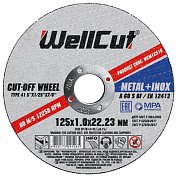 Круг отрезной по металлу WellCut 125x1,0x22,23мм (WCM12510)
