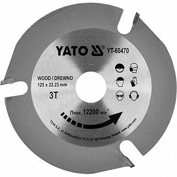 Диск пильный по дереву Yato 125x22,23x3,8 мм (YT-60470)
