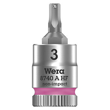 Головка торцева з бітою Hex WERA Zyklop 8740 A HF 1/4" 3 мм з фіксувальною функцією (05003332001) Головка торцева з бітою Hex WERA Zyklop 8740 A HF 1/4" 3 мм з фіксувальною функцією (05003332001)