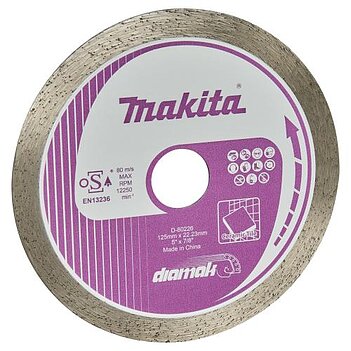 Диск алмазный сплошной Makita DIAMAK 125x1,8х22,23мм 1шт (D-80226)