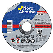 Круг отрезной по металлу NOVOABRASIVE Standard 115x2,5x22,23мм (NAB11525)